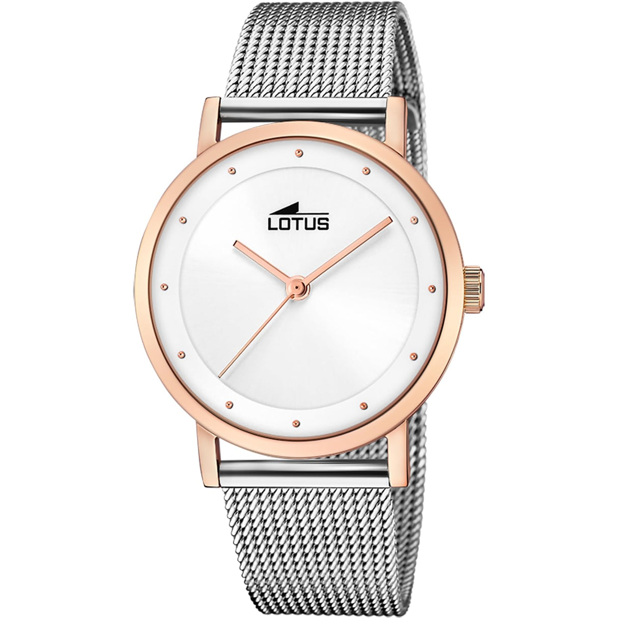 Reloj Lotus para Mujer 18879/1 Trendy Caja de Acero Inoxidable 316l Rosa Correa de Acero Inoxidable 316l Plateado