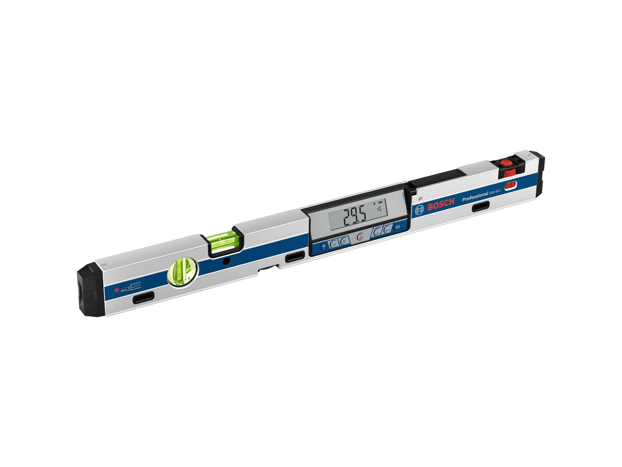 Bosch Professional Inclinómetro digital GIM 60 L (precisión láser, margen de medición: 0-360º, longitud: 60 cm)