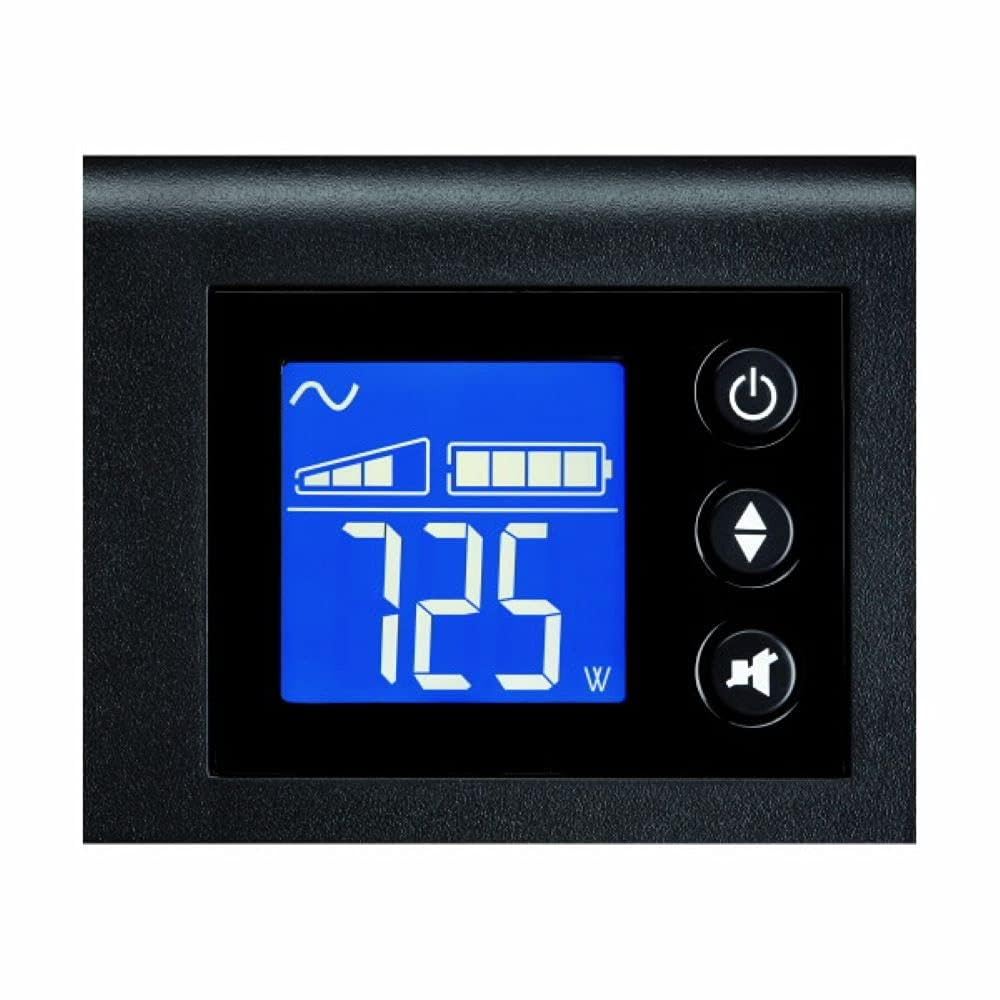 Eaton SAI 5SC 750I Torre - Sistema de alimentación ininterrumpida interactivo - 5SC750I - 750VA (6 salidas schuko) - Regulación de voltaje (AVR), Pantalla e interfaz USB (cable USB incluido), Negro