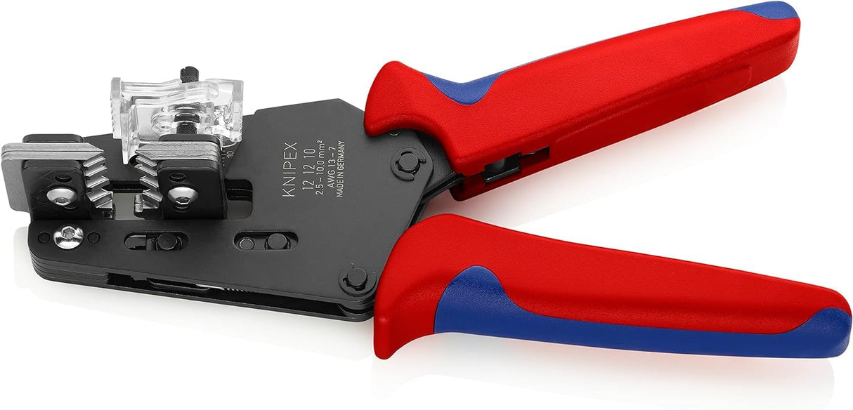 Knipex Alicate pelacables de precisión con cuchillas de forma precisa bruñido, con fundas multicomponentes 195 mm 12 12 10