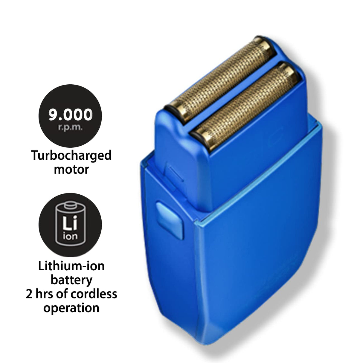 Stylecraft Afeitadora Eléctrica Profesional para Hombre, Barba y Pelo, 120 min Autonomía Sin Cable, Lámina Titanio Dorado Hipoalergénica, Compatible con Cargadores Inalámbricos QI