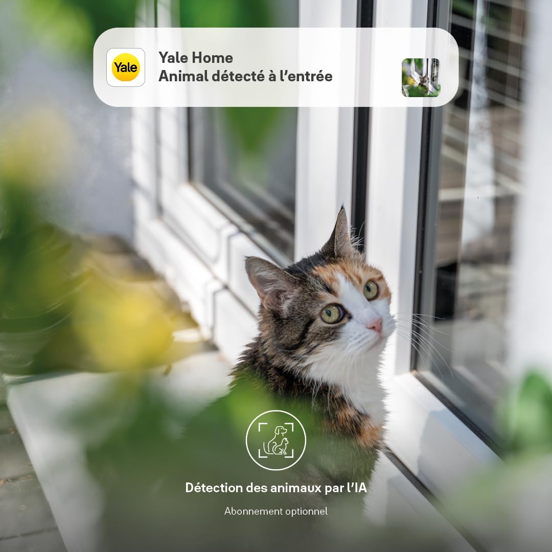 Video Timbre Inteligente Yale -SV-VDB-1A-V1 |Full HD | Audio bidireccional | Grabación por Movimiento | Zonas Personalizables y programación | Visión Nocturna | Llamadas en Tiempo Real| Yale Home App