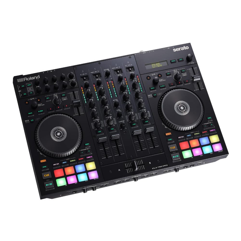 Controlador de DJ Roland DJ-707M — Una consola de sonido con livestreaming integrado