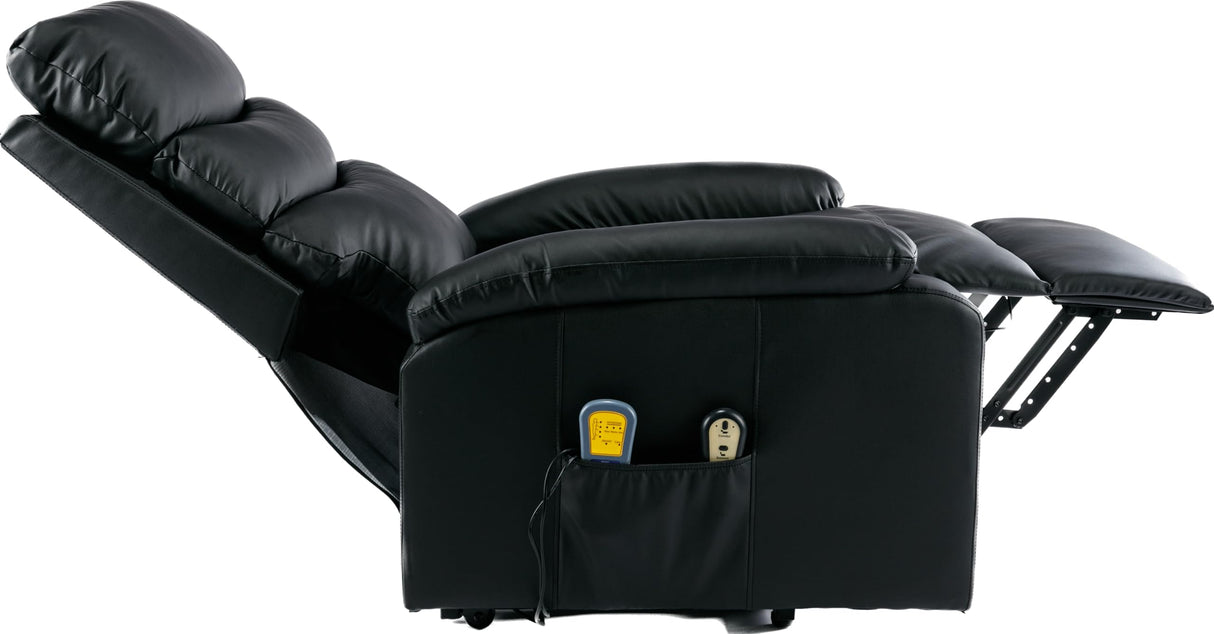 ASTAN HOGAR Sillón Relax con Función Auto-Ayuda (Levanta Personas), Reclinación Eléctrica, Masaje Y Termoterapia, Modelo Ceci AH-AR10530NG
