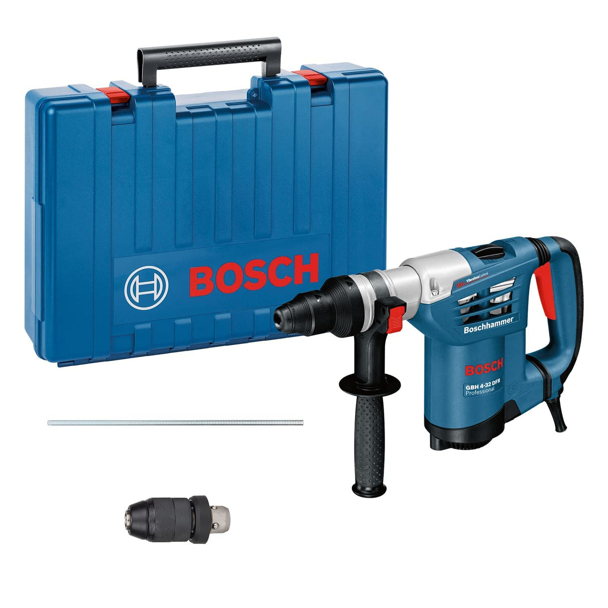 Bosch Professional GBH 4-32 DFR - Martillo perforador (4,2 J, Ø máx. hormigón 32 mm, SDS plus + cilíndrico, en maletín)
