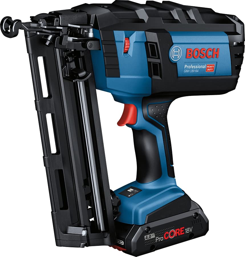 Bosch Professional 18V System GNH 18V-64 - Clavadora a batería para madera (Ø máx. 1,6 mm, clavos 32/64 mm, sin batería, en L-BOXX)