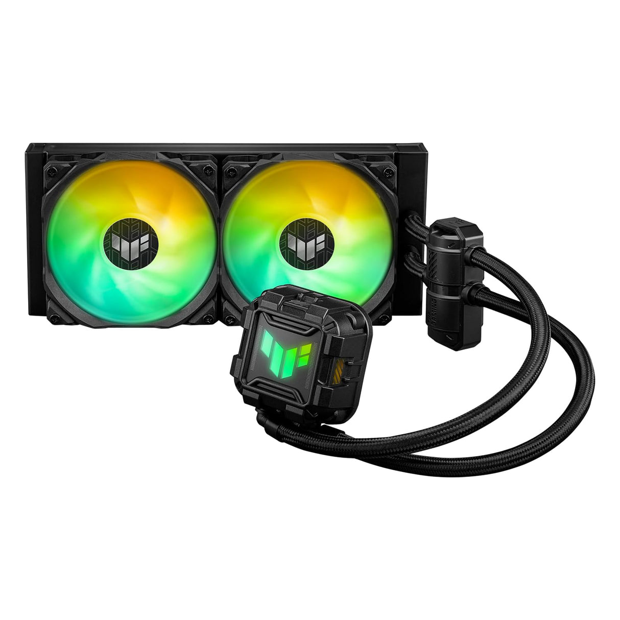 ASUS TUF Gaming LC II 240 ARGB - Sistema de refrigeración líquida (Aura Sync y dos ventiladores de radiador TUF Gaming ARGB de 120 mm)