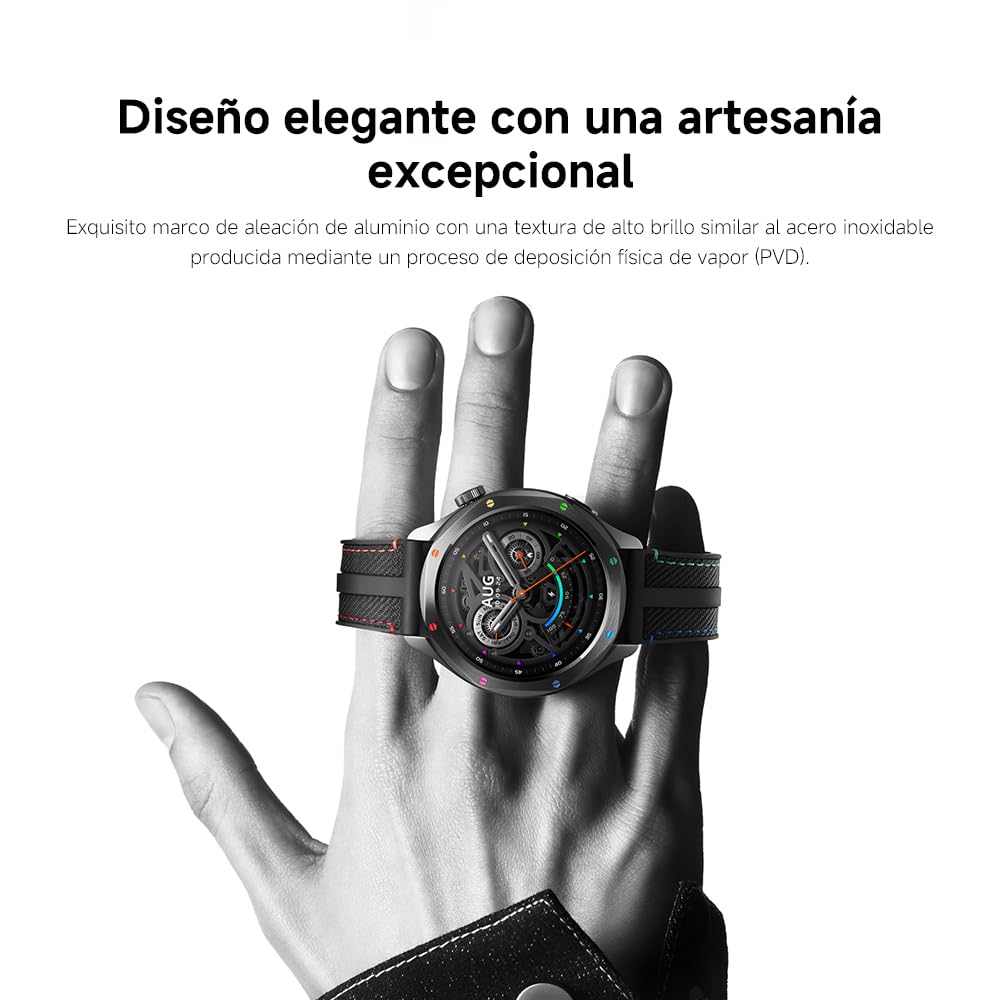 XIAOMI Watch S4, Versión Bluetooth, Modo Deportivo Profesional avanzado, Bisel de Cambio rápido 2.0, Pantalla AMOLED 1.43 Pulgadas Circular, Monitor Frecuencia Cardíaca y Sueño, Rainbow