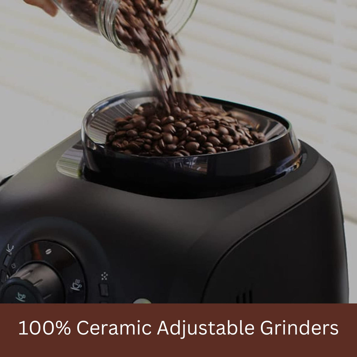 Gaggia Besana, Cafetera Automática para Espresso y Cappuccino, Café en Grano, RI8081, 1400W, Negro, 100% Made in Italy
