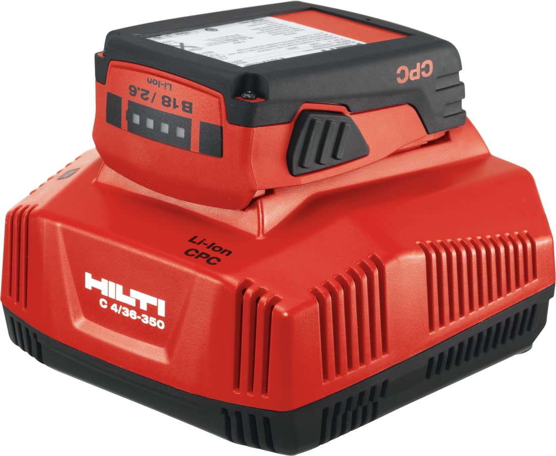 Hilti 2028875 Cargador rápido batería de Ion Litio C 4/36-350 230V (Compatible con 12 V, 14 V, 22 V y 36 V. Salida 9 A y 350 W. En Caja)