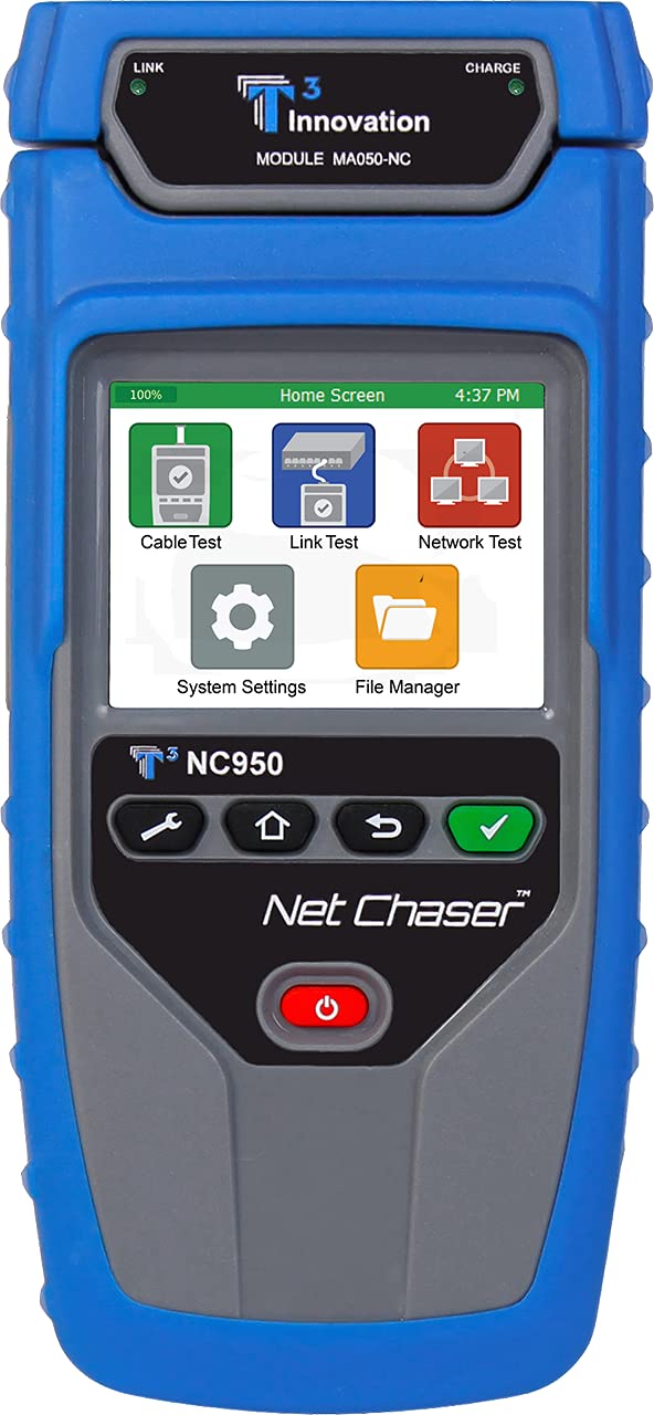 Platinum Tools Net Chaser Azul, Gris - Analizador de red (Azul, Gris, CDP, LLDP, iones de litio, Battery, -10 - 60 °C, 10 - 90%)