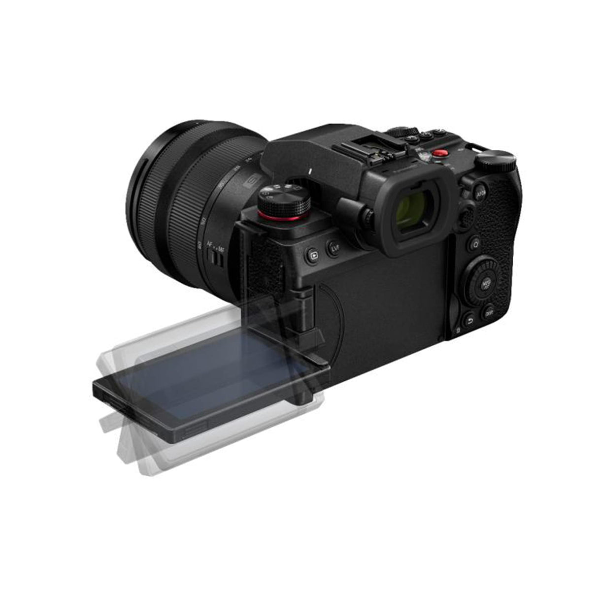 Panasonic LUMIX DC-S5 II, Cámara Sin Lente De Marco Completo, Sin Espejo con Lente de 20-60 mm F3.5-5.6, 4K 60P y 6k 30P Grabación, Pantalla Movible, Wi-Fi, Negro