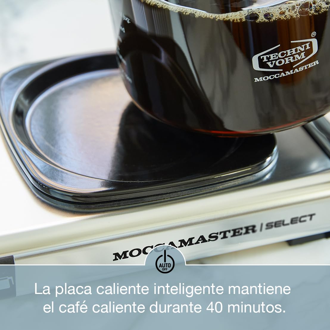 Moccamaster, 53974, KBG Select, Cafetera Filtro, 1.25 litros, Off-White