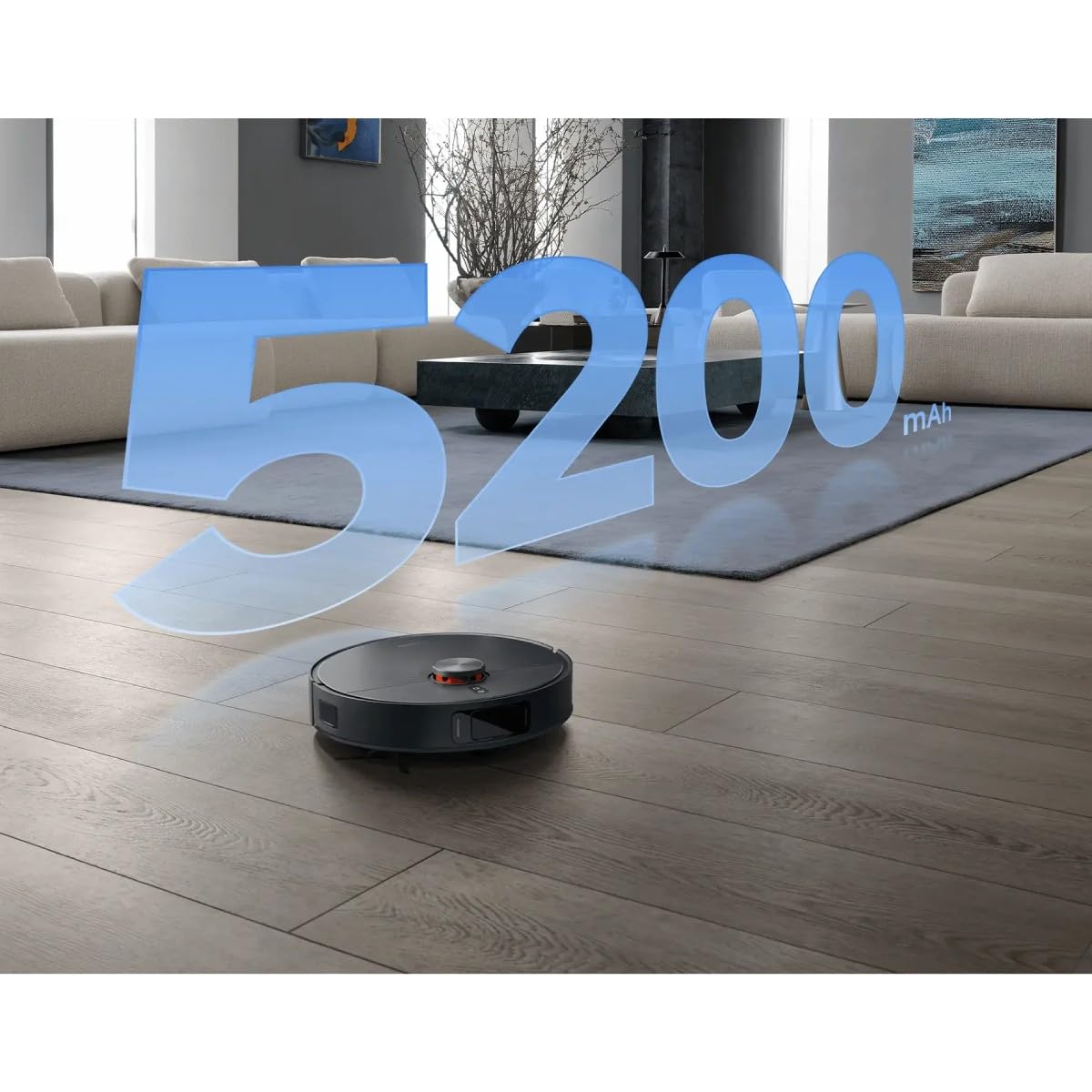 Xiaomi Robot Vacuum X20 MAX - Robot Aspirador y fregasuelos con Sistema Inteligente de navegación láser (LDS), succión de 8000 Pa, rutas de Limpieza en Zigzag, Negro (Versión ES)