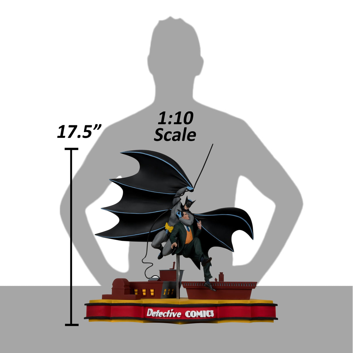 McFarlane DC Direct - Estatua 1/10 de Batman Detective Comics 27 (1st Appearance), edición Limitada, 45 cm