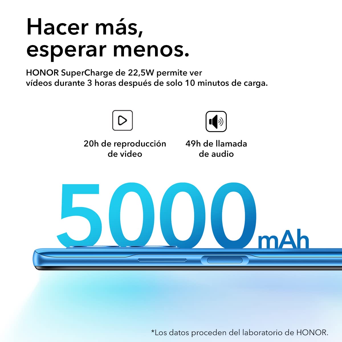 HONOR Smartphone, Ocean Blue, 4+128