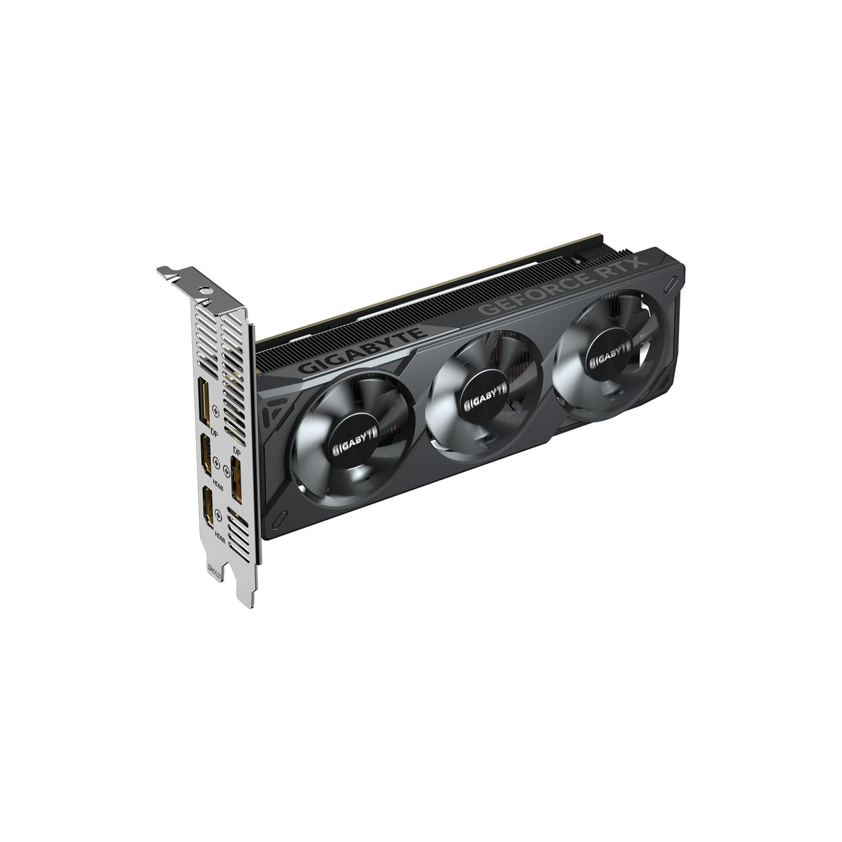 Gigabyte GeForce RTX 5050 OC Low Profile 8G Tarjeta Gráfica - 8GB GDDR6, 128bit, PCI-E 5.0, 2587MHz Frecuencia del núcleo, 2 x DP, 2 x HDMI, NVIDIA DLSS 4, GV-N5050OC-8GL