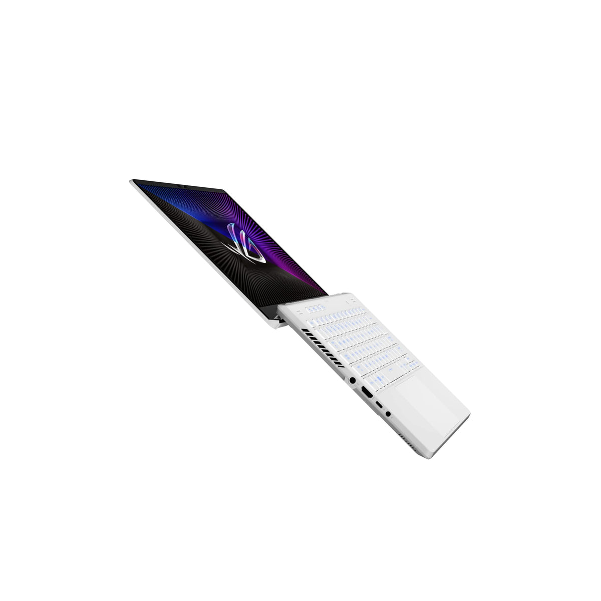ASUS ROG Zephyrus G14 Laptop | 14" 2.5k WQXGA 165Hz/3ms 16:10 Display | AMD R9 7940HS | 32 GB RAM | 1TB SSD | NVIDIA RTX 4070 | Windows 11 | Teclado QWERTZ | Luna Light White Mini LED Verter sion