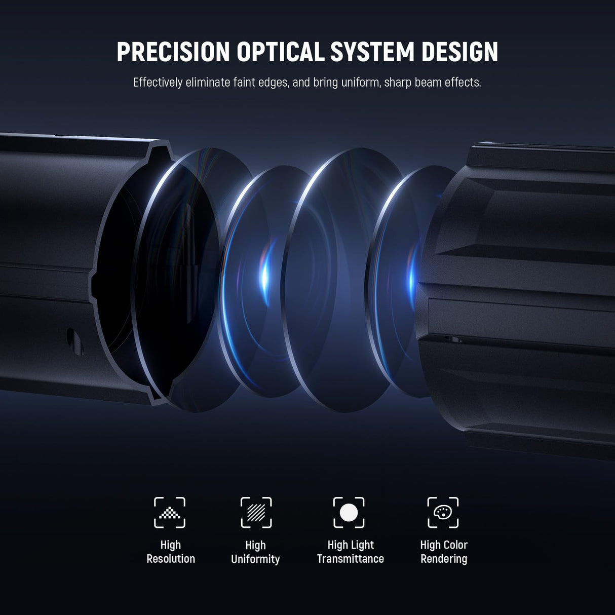 Neewer Soporte Snoot de 20°, Bolsa, Lente de proyección, Enfoque Ajustable, 16 gobos de Metal, 5 Geles de Color, Luz de Video LED Cónica Snoot MS Series(No para Montura Bowens), LS-48