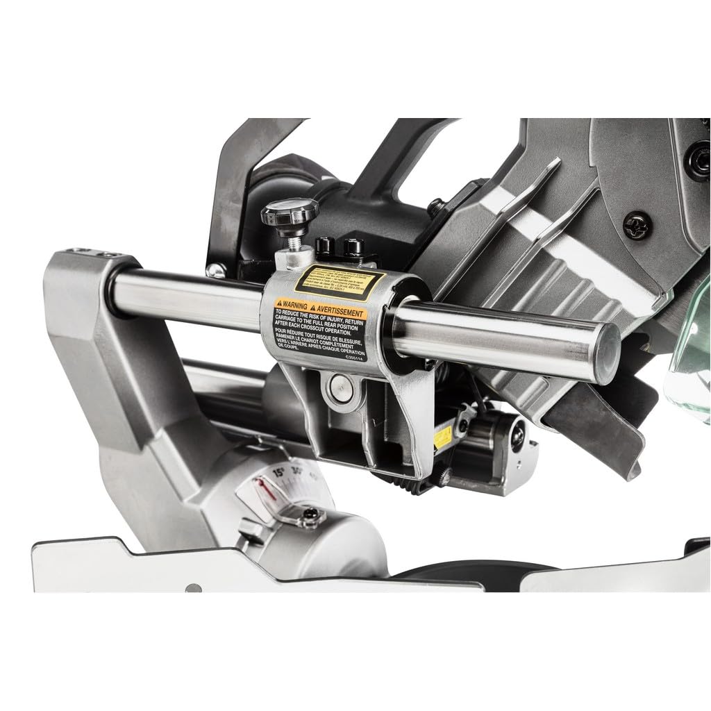 HiKOKI Sierra de Inglete y Corte - 1100 W, Ø216 mm - Guía Láser, Freno Eléctrico, Mesa Extensible, Bloqueo de Eje, Cortes Precisos, Compacta y Robusta - Cambio sin Herramientas