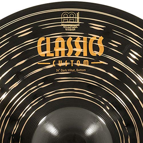 Meinl Cymbals Classics Custom Dark Cymbal Set - Juego de Platillos de Batería con Plato Hihat de 14 pulgadas, 16 Crash y 20 Ride - Bronce B12, Acabado Oscuro (CC141620)