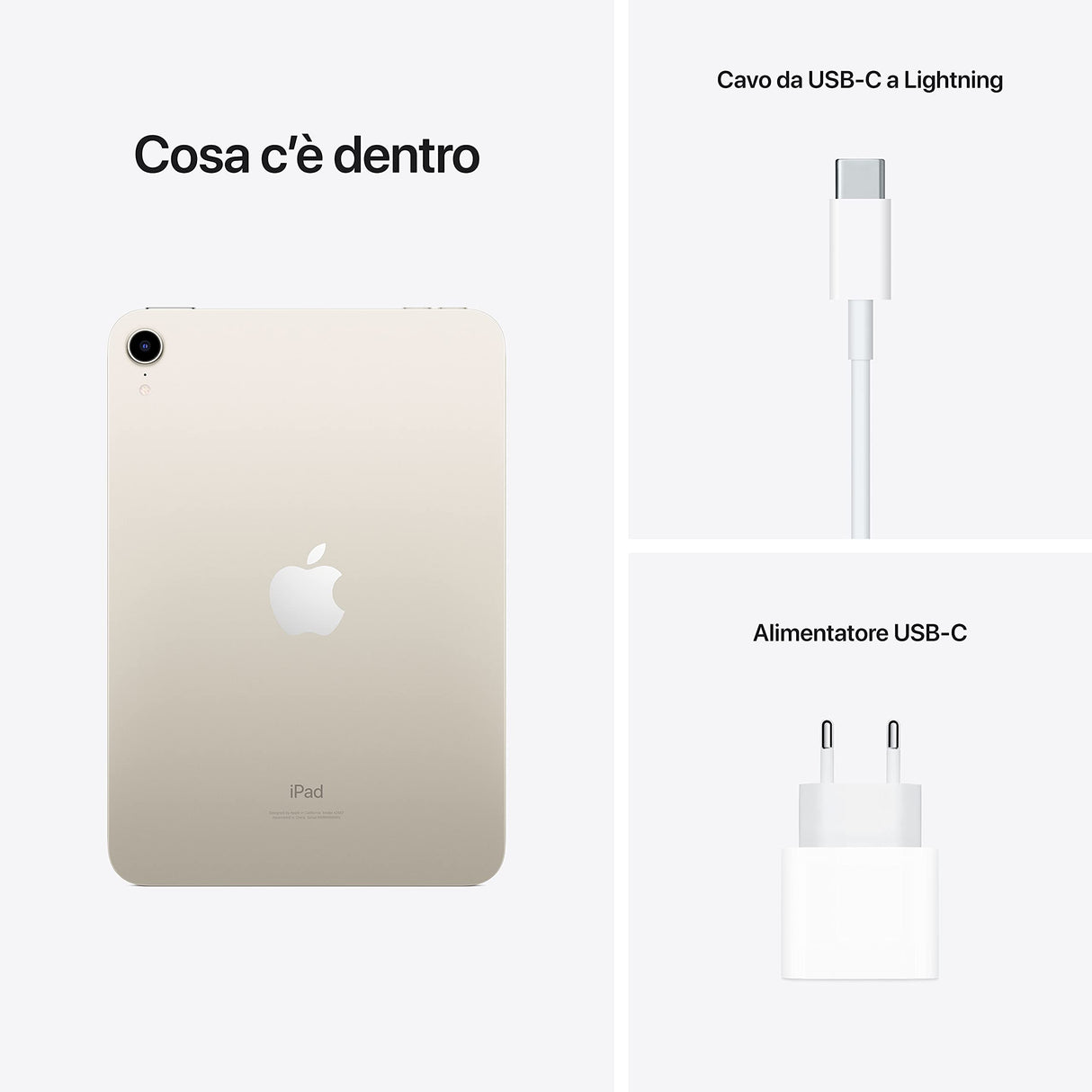 Apple 2021 iPad Mini (de 8,3 Pulgadas con Wi-Fi, 256 GB) - en Blanco Estrella (6.ª generación)