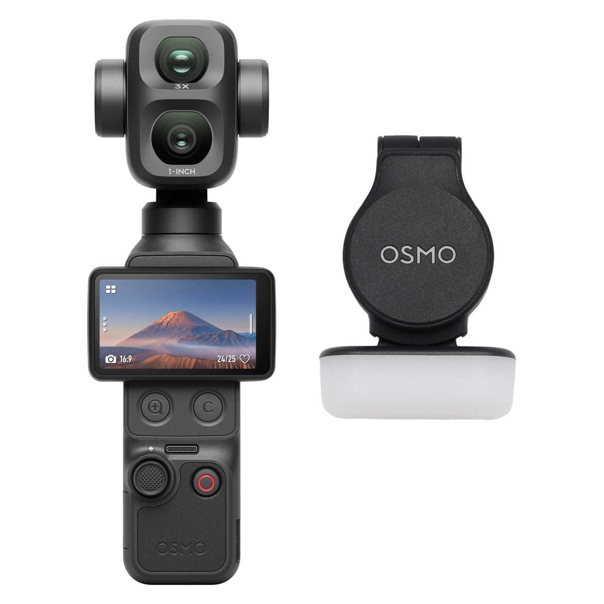 DJI Pack Estándar Osmo Pocket 4P, cámara para Vlogs 4K de Doble Objetivo