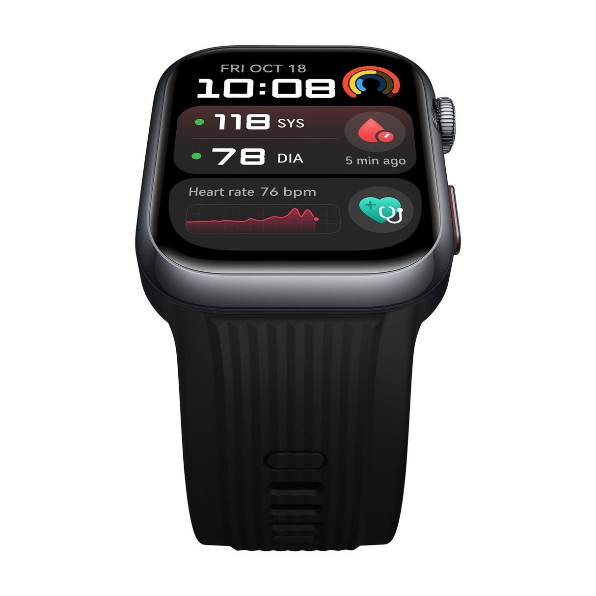HUAWEI Watch D2, Pantalla AMOLED de 1,82, Monitorización en Tiempo Real de la Presión Arterial, ECG, Monitorización Exhaustiva del Sueño, SpO2, Asistencia Sanitaria Familiar, Llamadas, Negro