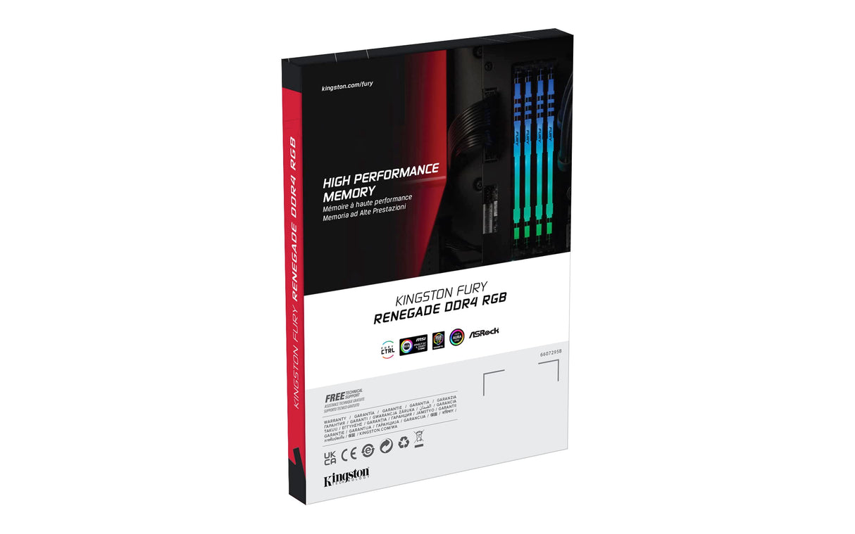Kingston FURY Renegade RGB 256GB (8x32GB) 3200MHz DDR4 CL16 Memoria para Ordenadores de sobremesa Kit de 8 KF432C16RBAK8/256