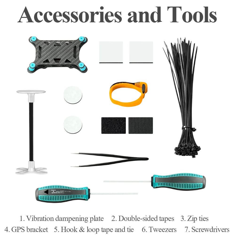 HAWK'S WORK F450 Drone Kit para construir, Marco + Pixhawk + GPS + Mรณdulo de alimentaciรณn + ESC + Motor sin escobillas + Hรฉlice + Baterรญa + Transmisor y Receptor RC + Accesorio (Conjunto A)