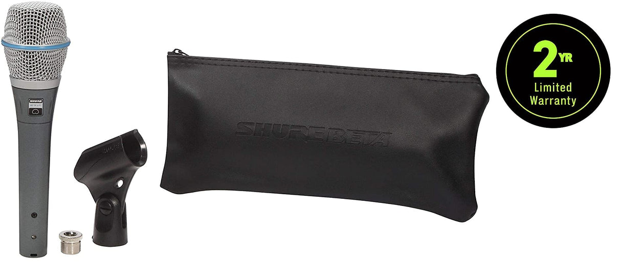 Shure BETA 87A - Micrófono condensador supercardioide para aplicaciones de voz con calidad de estudio