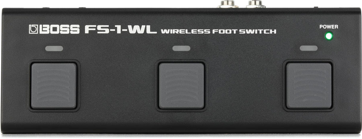 Conmutador de pedal inalámbrico compacto BOSS FS-1-WL | Controla apps de partituras digitales, vídeos de YouTube, sistemas DAW, instrumentos y más por Bluetooth | MIDI