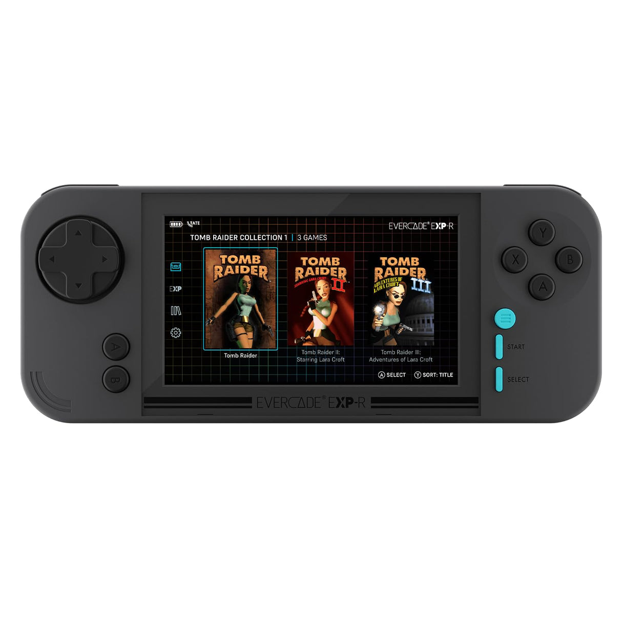 Evercade EXP-R Handheld with Tomb Raider 1, 2 & 3
