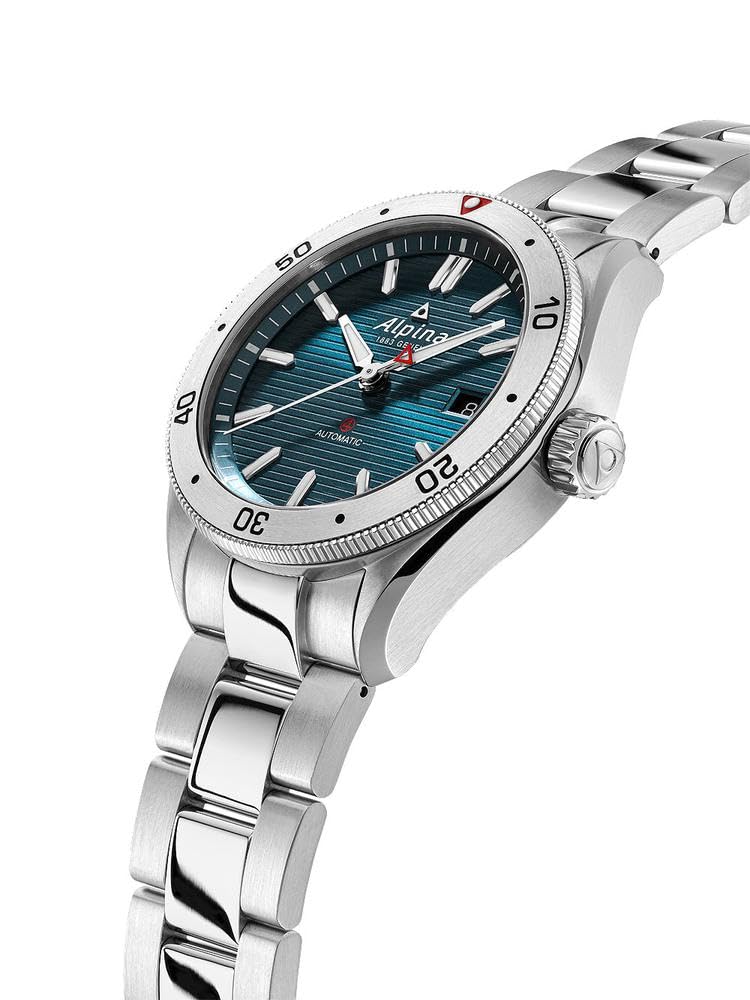 Alpina Reloj Analógico para Hombre de Cuarzo con Correa en Acero Inoxidable mid-39663
