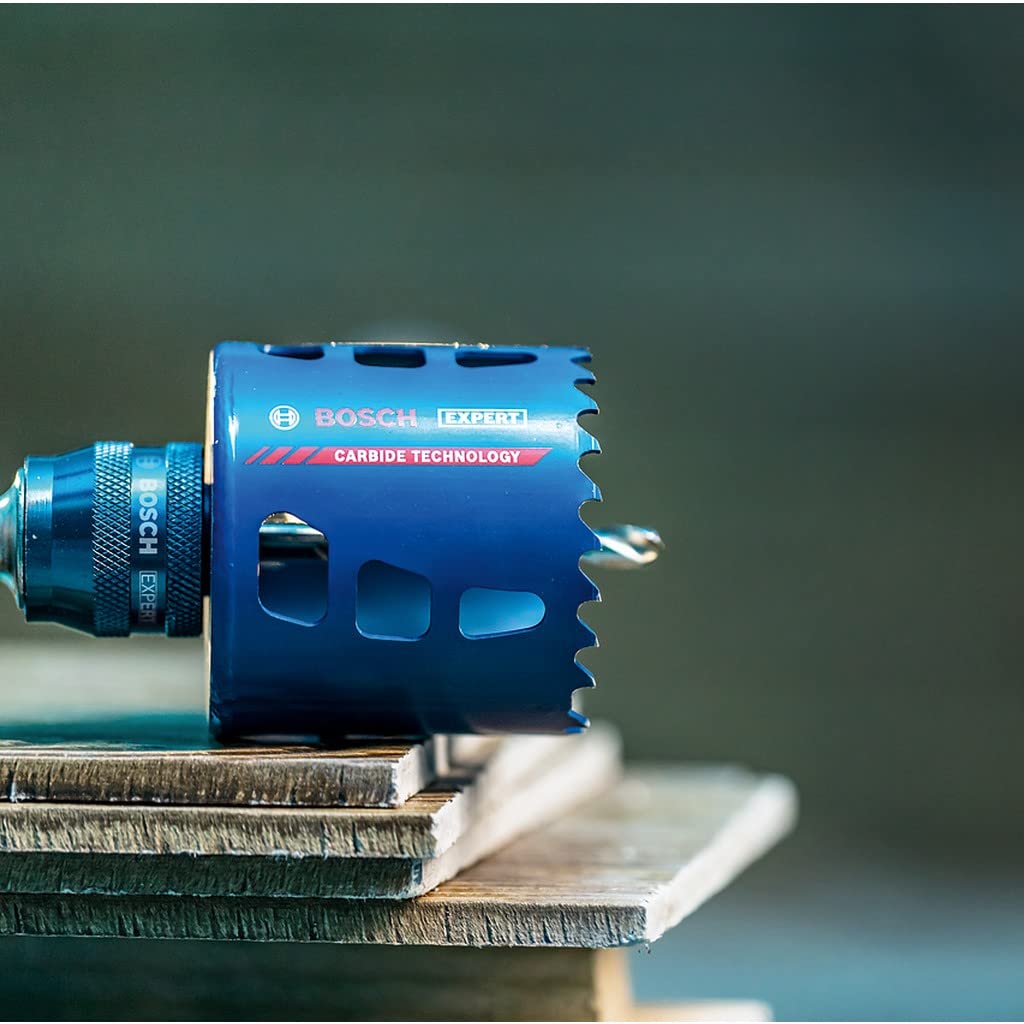 Bosch Professional 14x Set de sierras de corona Expert Tough Material (Accesorios Taladro de impacto rotativo), Gris, Ø 20-76 mm