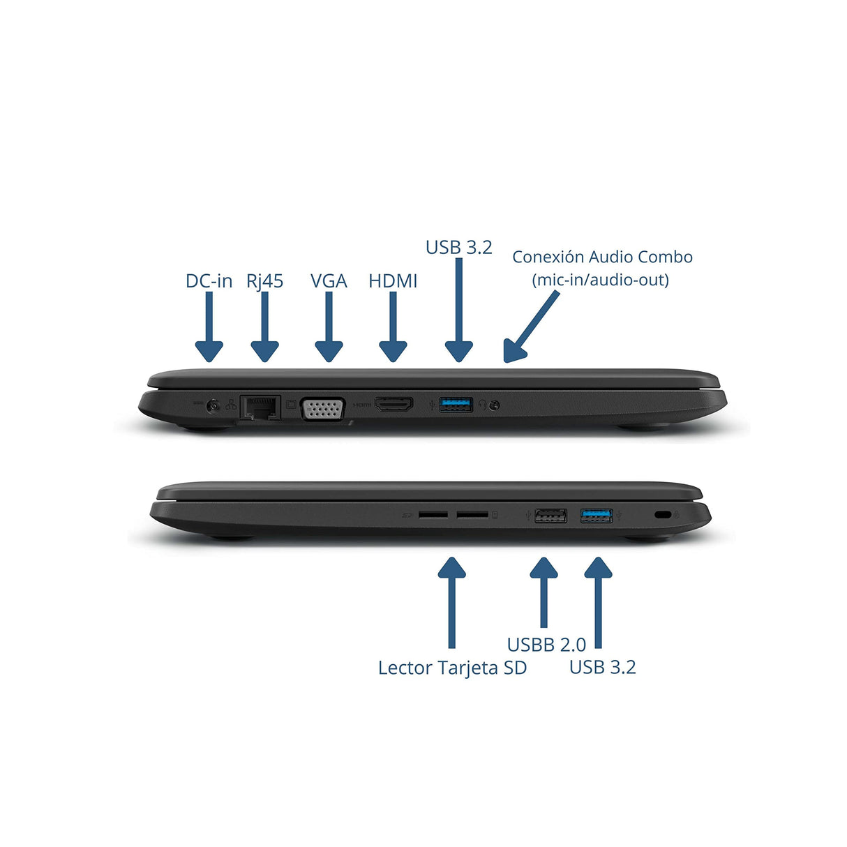 Medion Ordenador Portátil 14 Pulgadas i3 1005G1 Intel, SSD 128GB, RAM 4GB, Windows 10, Akoya MD62157