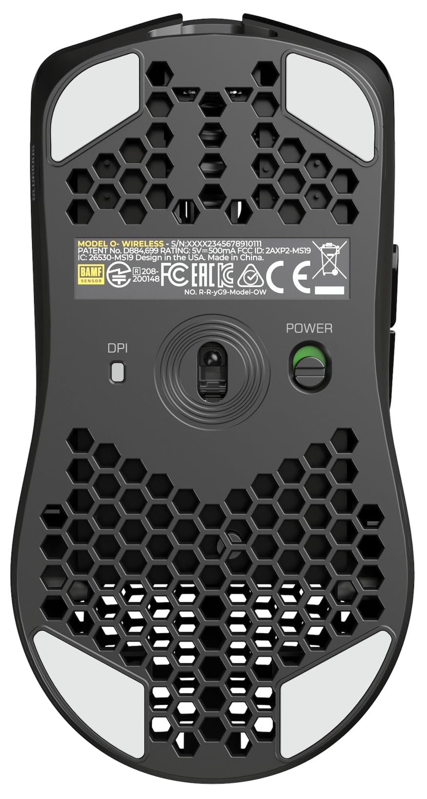 Glorious Gaming Model O- (Pequeño) Wireless Ratón gaming inalámbrico - 65 g superligero, diseño colmena, RGB, ambidiestro, sin lag 2,4 GHz inalámbrico, hasta 71 horas de batería - Negro mate