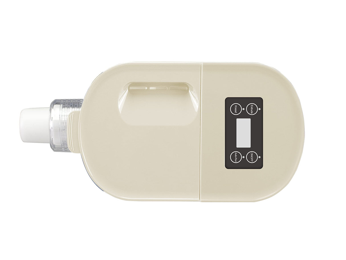 BEPER P102SBA500 Máquina Automática para Pasta Fresca, Pasta maker,200W, 320 g de Harina, 8 Trefiladores diferentes formatos, Pantalla para el funcionamiento, Incluye Medidor y Espátula