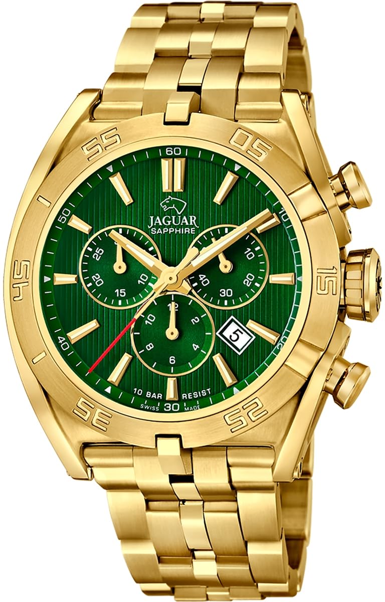 Jaguar Reloj Analógico para Hombre de Cuarzo con Correa en Acero Inoxidable J853/A