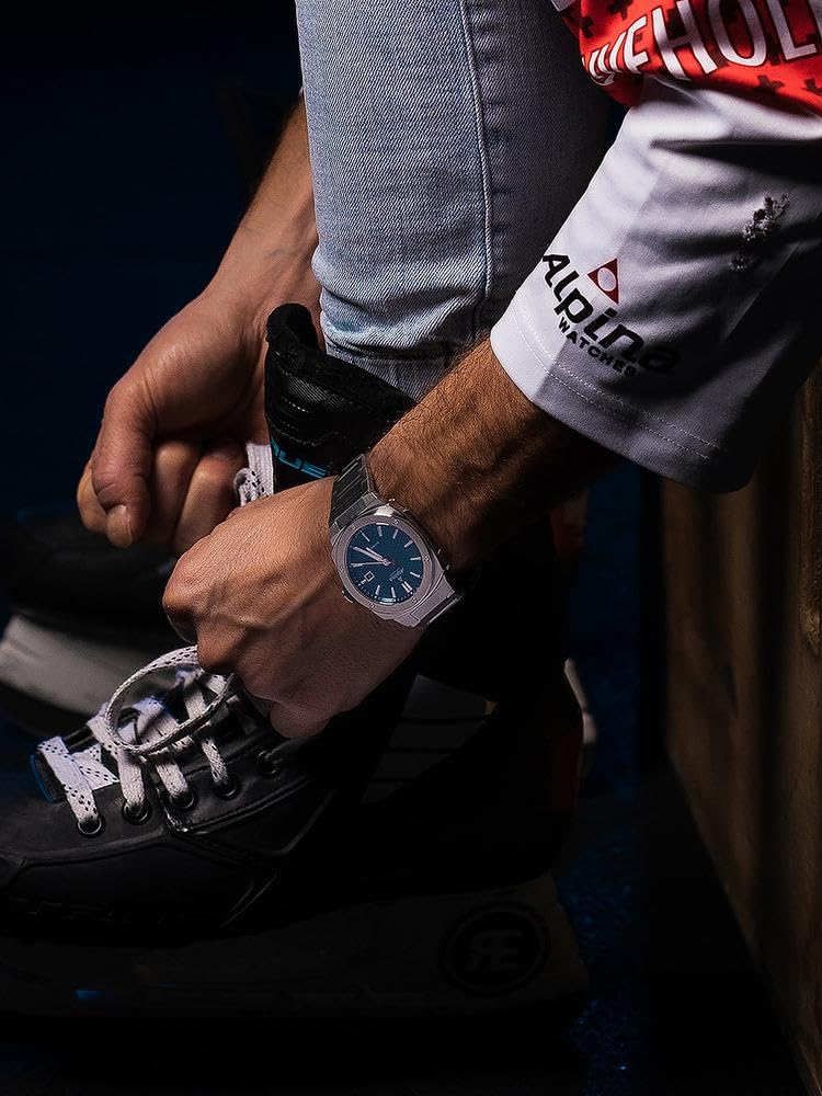 Alpina Reloj Analógico para Hombre de Cuarzo con Correa en Acero Inoxidable mid-39659