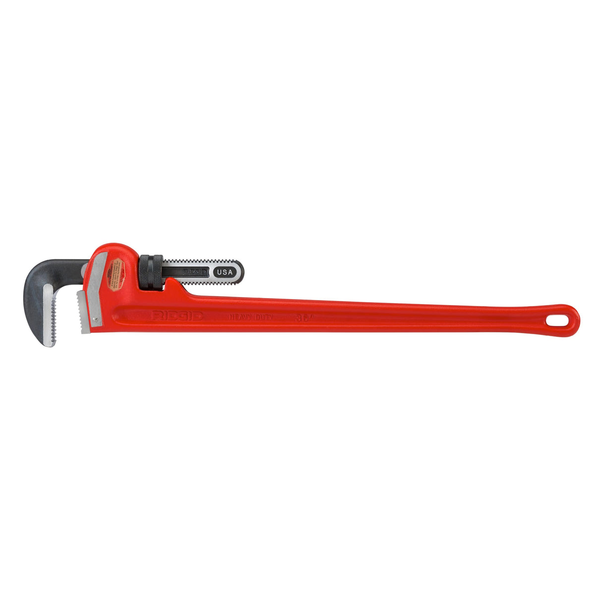 RIDGID 31035 Llave de tubo recta para servicio pesado de 36 pulgadas, Llave de fontanería de 36 pulgadas