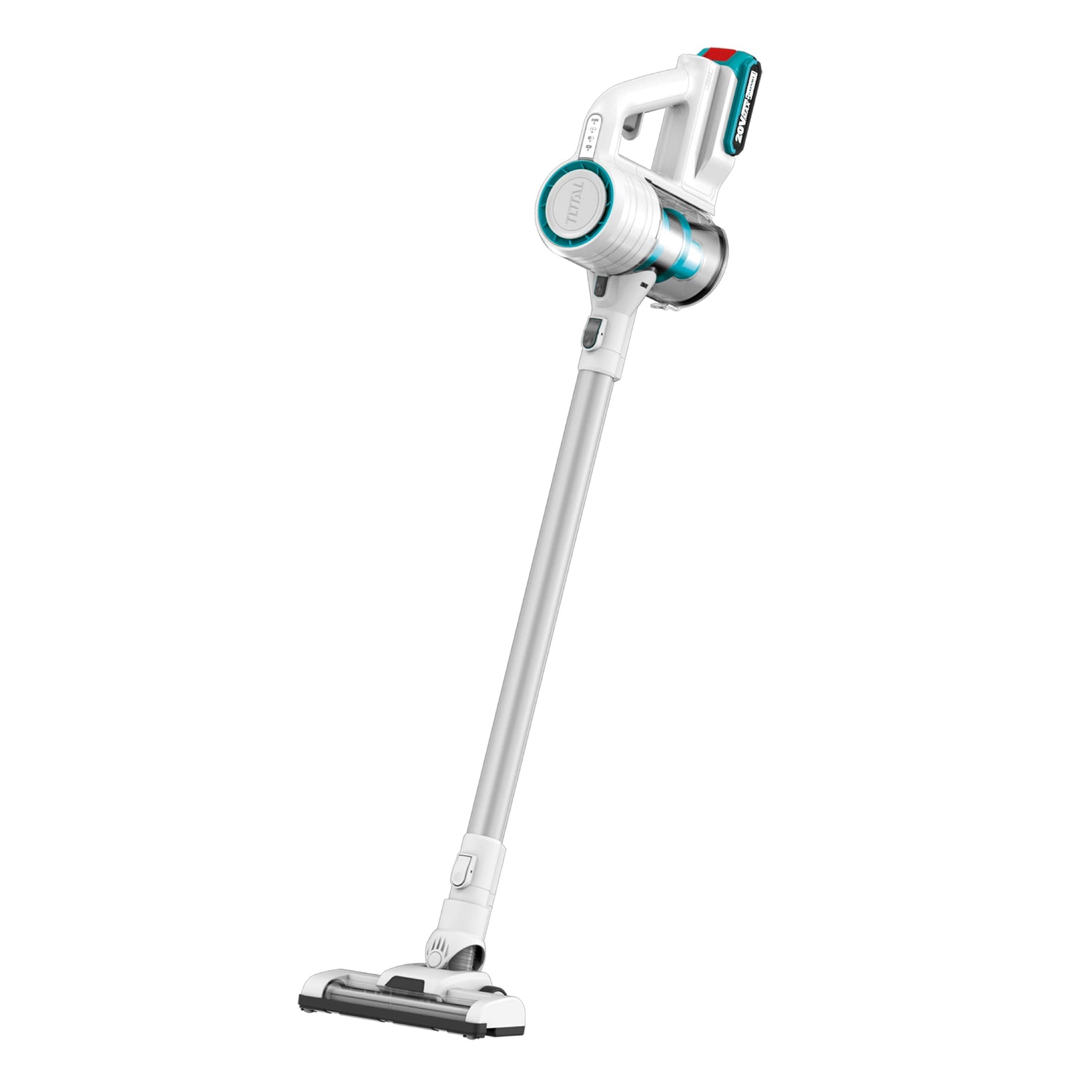 TOTAL - Aspirador Inalámbrico a Batería P20S de 20 V | Aspiradora Tipo Escoba| Depósito de 800 ml | Aspiradora Ciclónica y Vertical sin Bolsa | Filtro HEPA | Incluye 1 Batería de 2 Ah y Cargador