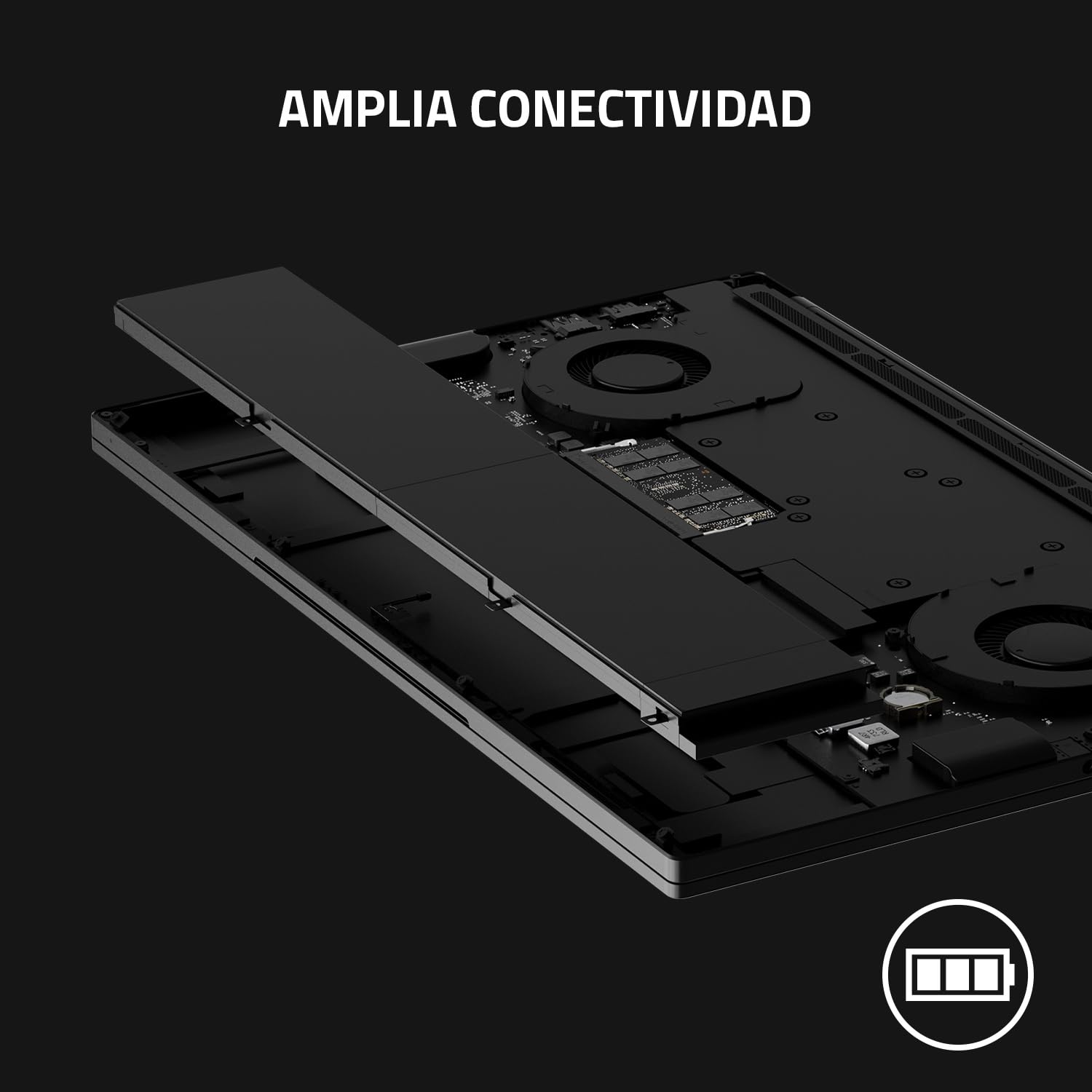 Razer Blade 15 - PC Portátil 15" QHD 240Hz 2,5 ms - Intel Core i7 12800H, RTX3080Ti 32Gb RAM DDR5 4800 MHz 1TB PCIE 4.0 SSD - QWERTY español ES-Teclado | Negro
