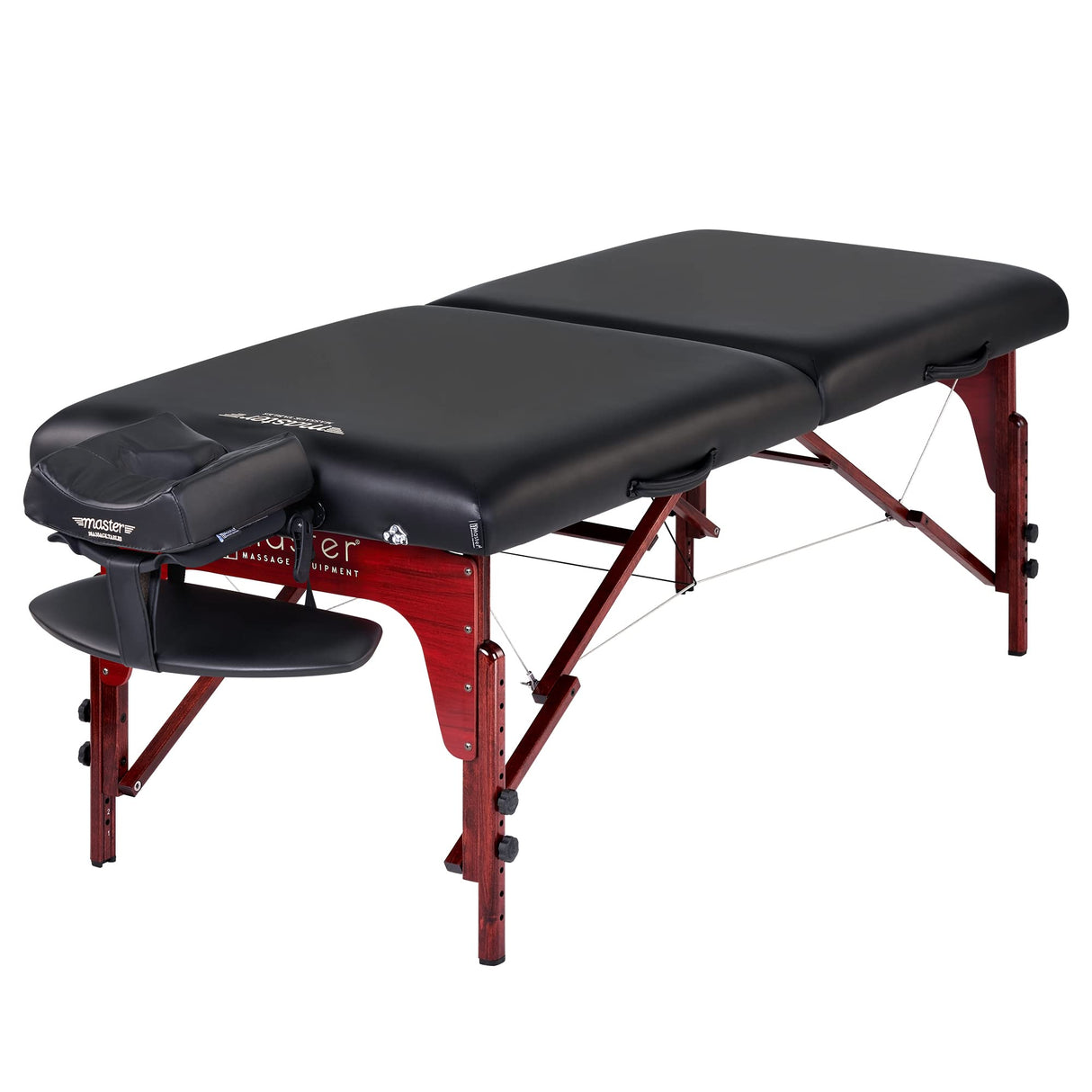 Master Massage Cama de Masaje portátil Plegable para Cama de Belleza, Color Negro, 71 cm