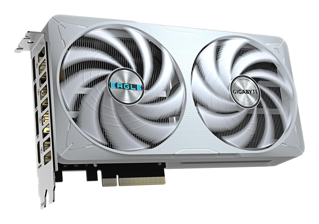 Gigabyte GeForce RTX 5060 Ti Eagle OC Ice 16G Tarjeta Gráfica – 16 GB GDDR7, 128 bits, PCI-E 5.0, 2617 MHz Frecuencia del núcleo, 3 x DisplayPort, 1 x HDMI, GV-N506TEAGLEOC ICE-16GD