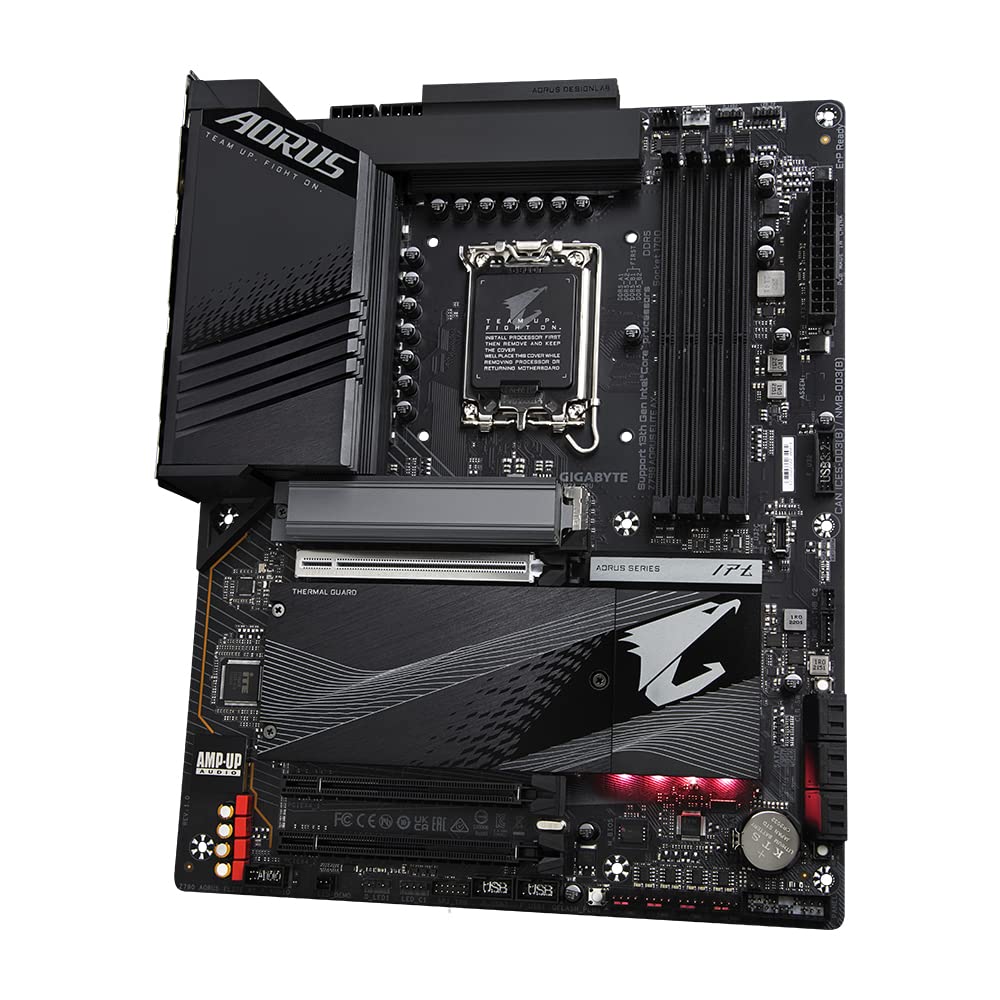 GIGABYTE Z790 AORUS Elite AX Placa Base - Soporta CPUs Intel Core de 14ª generación, 16*+2+1 Fases de VRM Digital, hasta 7600MHz DDR5 (OC), 4xPCIe 4.0 M.2, Wi-Fi 6E, LAN de 2.5GbE, USB 3.2 Gen 2x2