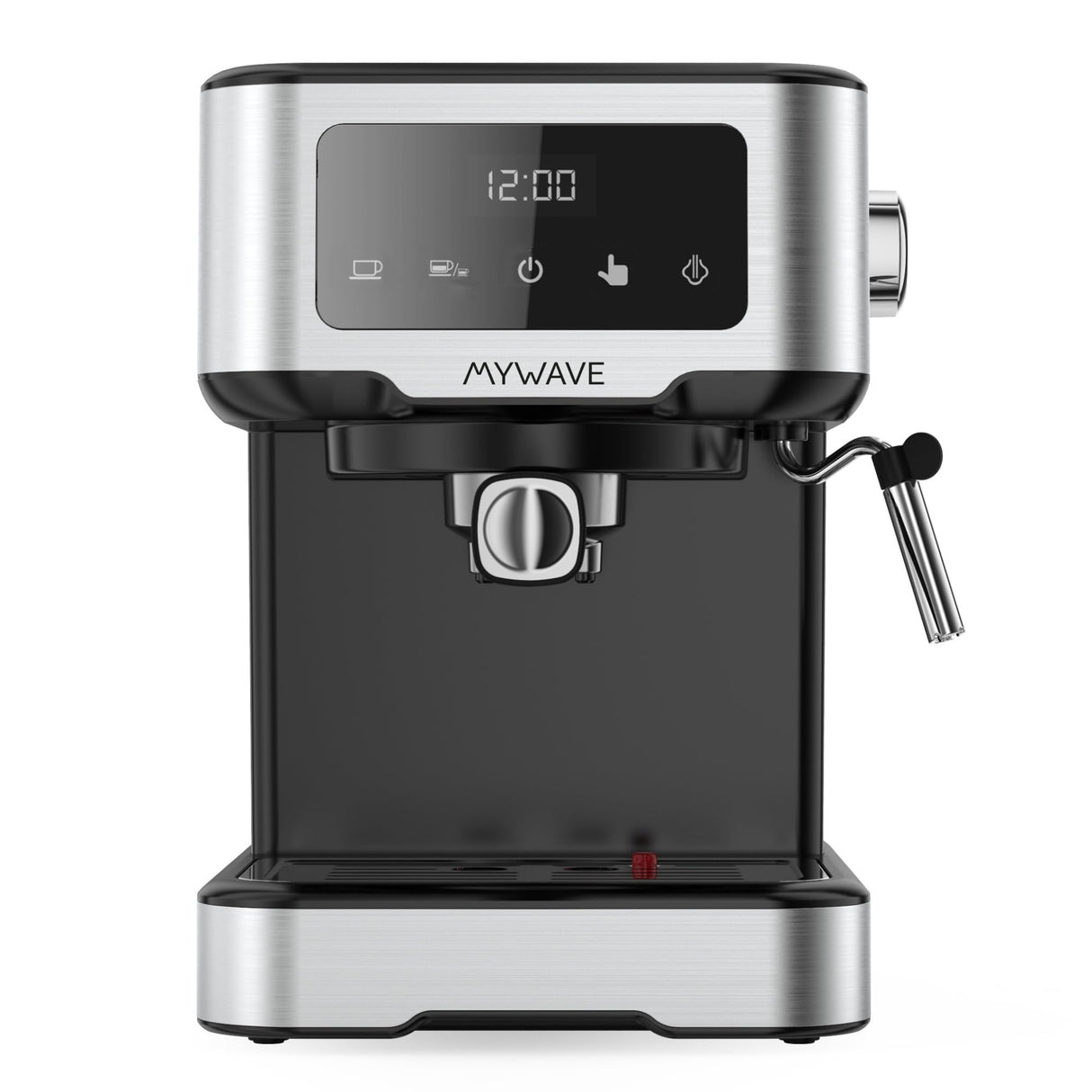 MyWave - Cafetera Espresso - Potencia 1100W - 15 Bares de Presión - Panel Digital - Depósito 1,5L