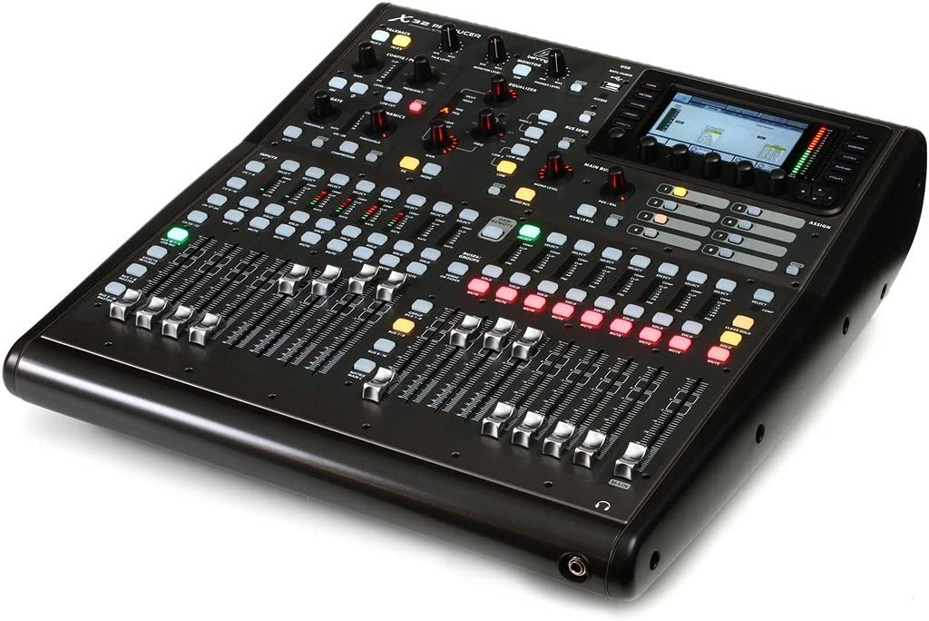 Behringer X32 PRODUCER Consola de mezclas digital montable en rack de 40 entradas y 25 buses con 16 preamplificadores Midas programables