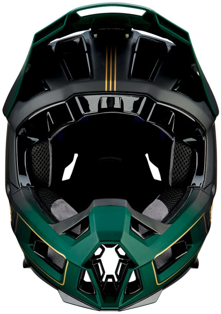 100% Aircraft 2 Helmet XL Casco, Unisex Adulto, Carbon Gold/Forest (Multicolor)