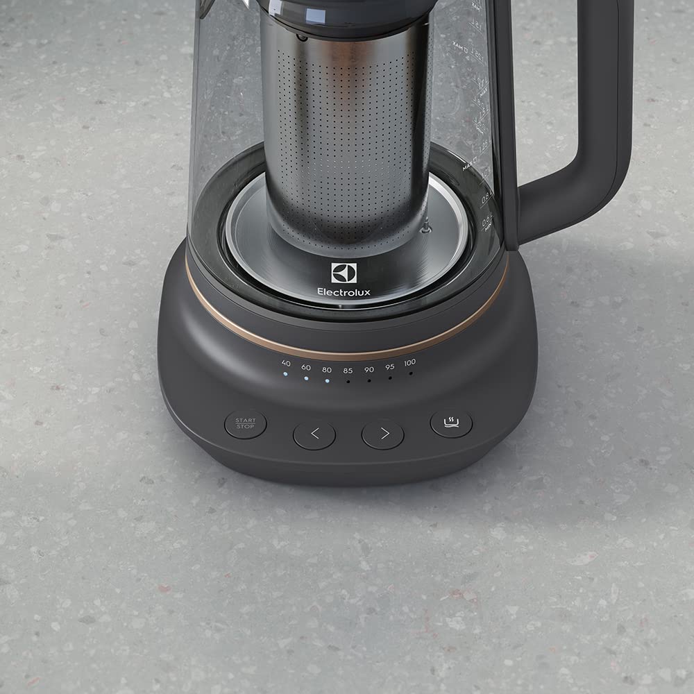 Electrolux 910 003 588 E7GK1-8BP Tetera, 1.7 camas, Negro, Cobre